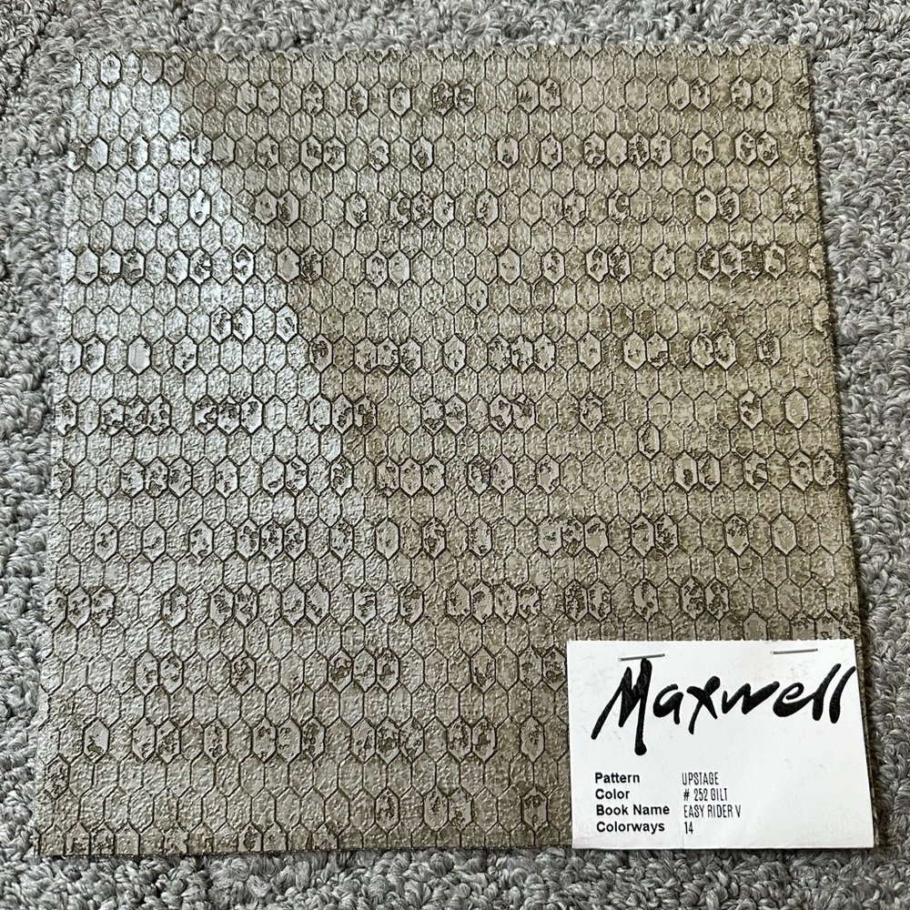 Lot of 11 Maxwell Fabric Samples Bewitched Vinyl Gray Safari Serpent Rhino Chia - Picture 3 of 13